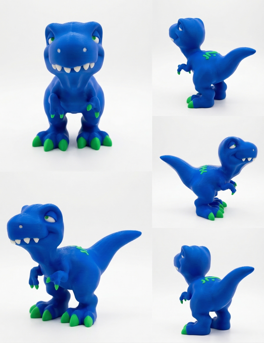 Dean the Dino - Personalized 3D Printed Dinosaur Figurine