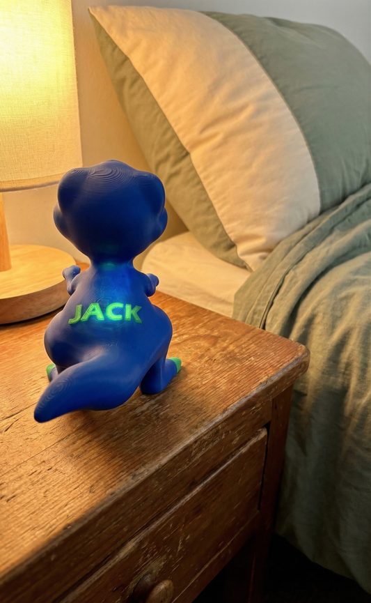 Dean the Dino - Personalized 3D Printed Dinosaur Figurine