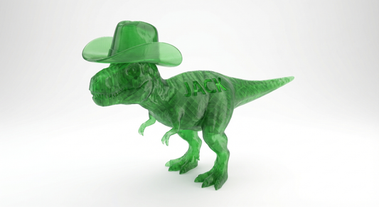 Dean the Dino - Personalized 3D Printed Dinosaur Figurine